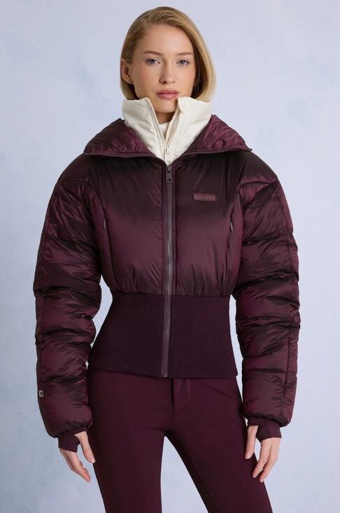 Bo+Tee Jackets & Blazers - Bo+Tee Oh Polly Waterproof Layered Ski Jacket Puffer Burgundy Size M New
